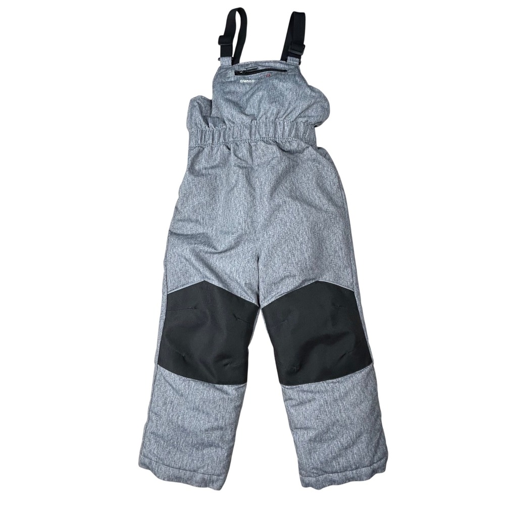SwissTech Kids Gray Insulated Snow Bibs Overalls Size 5T